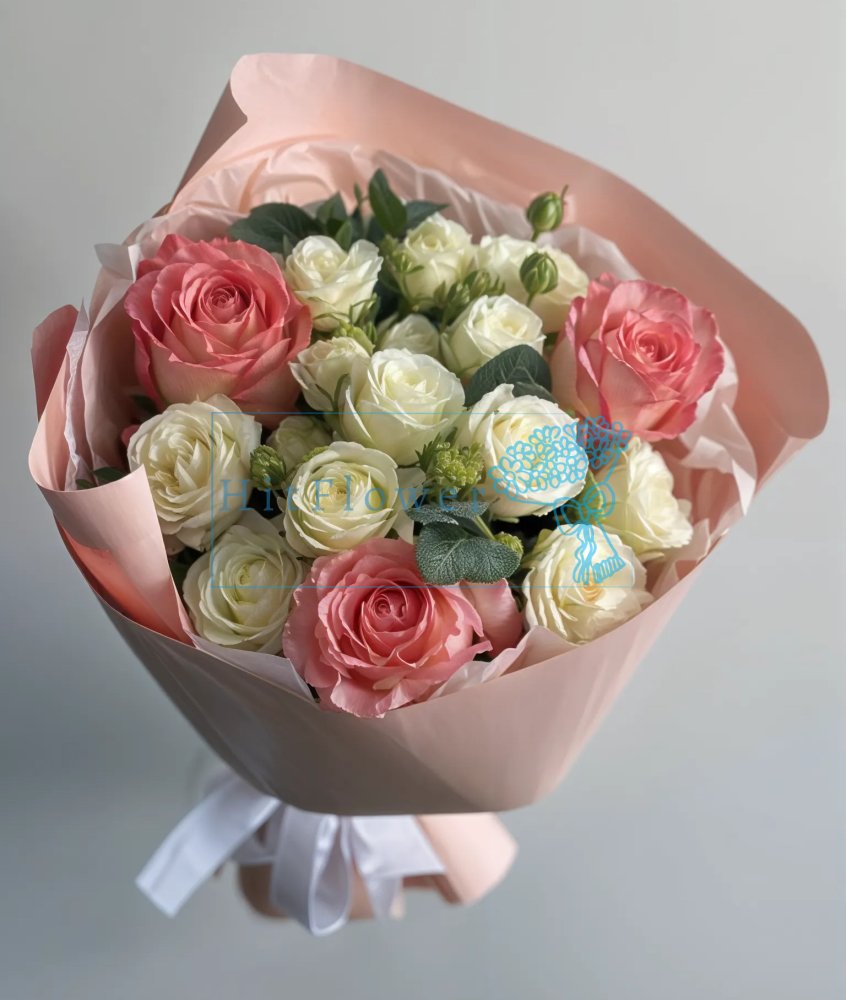 Букет роз Утренний Рассвет